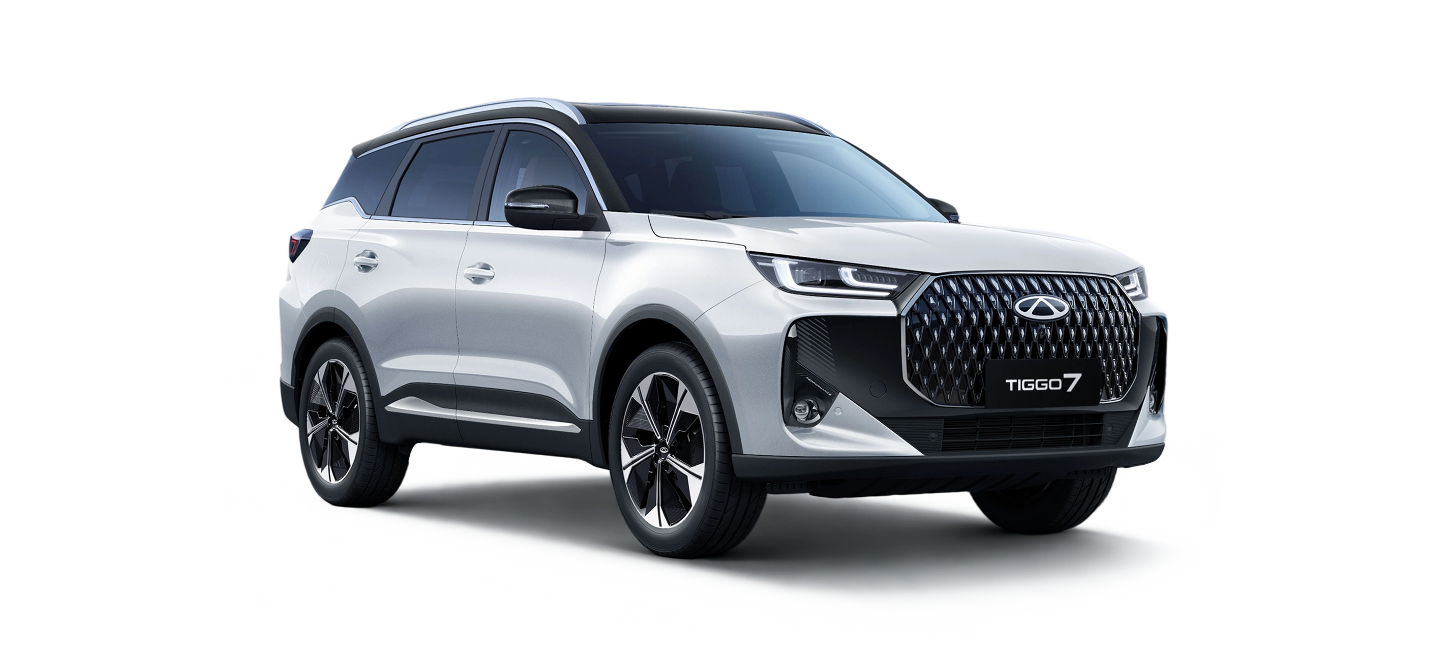 Chery Tiggo 7 edition in Arctic White with Black Roof